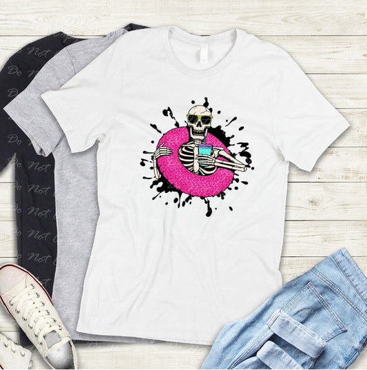 H-04 Pool Float Skellie Tee