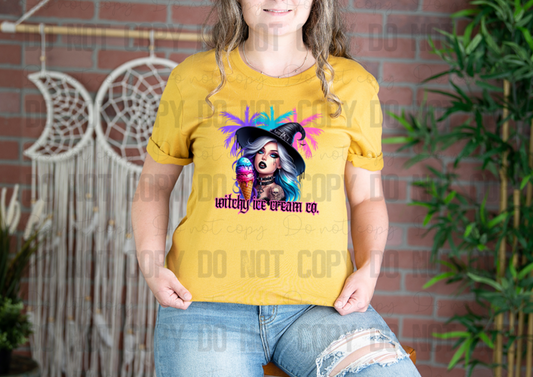 H-128 Witchy Ice Cream Co Color Tee