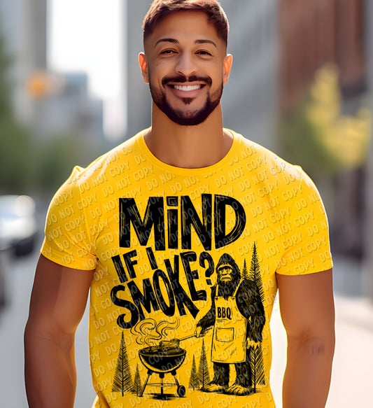 H-136 Mind if I Smoke Black Tee