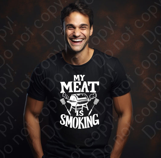 H-138 My Meat is Smoking Tee