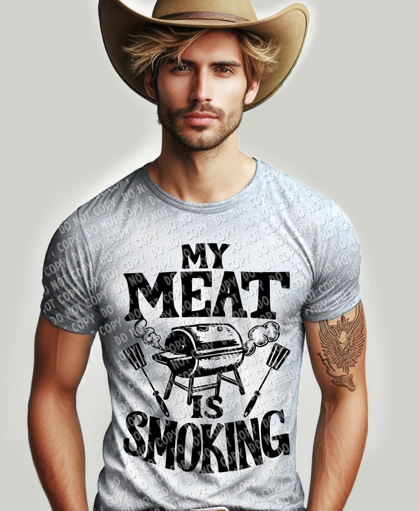 H-139 My Meat is Smoking Tee