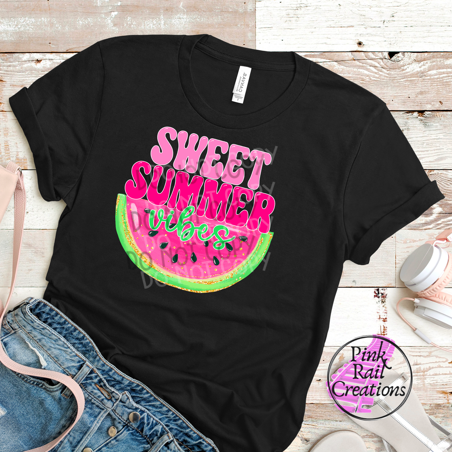 H-15 Sweet Summer Watermelon Completed Tee