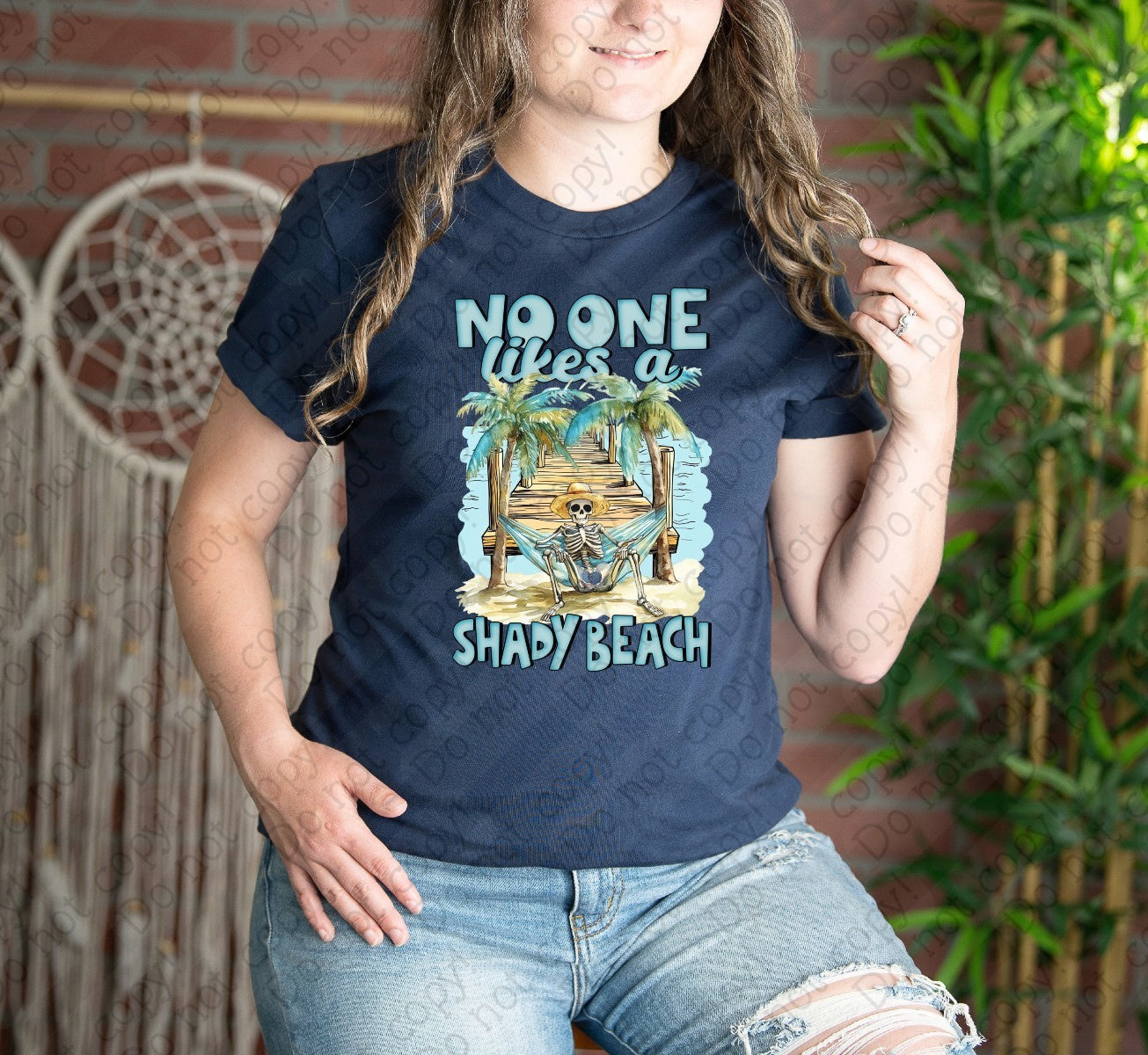 H-184 No One Likes A Shady Beach Tee