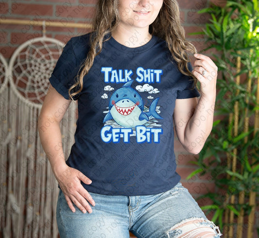H-186 Talk Shit Get Bit Tee