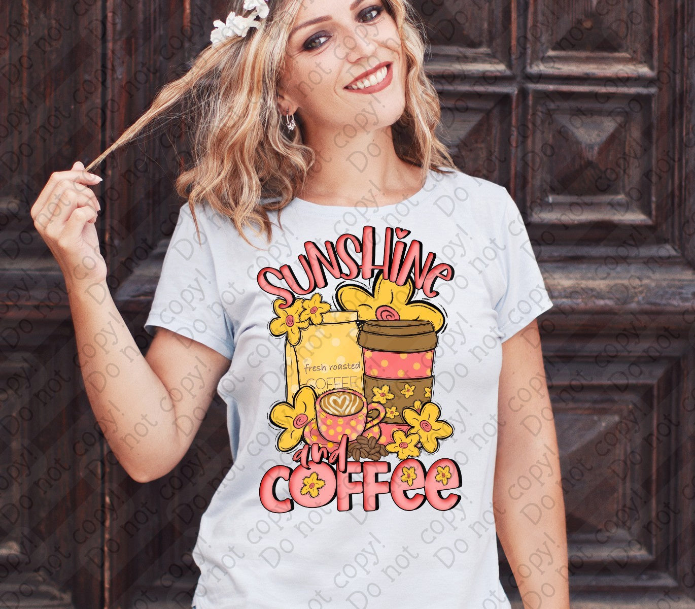 H-196 Sunshine and Coffee Tee