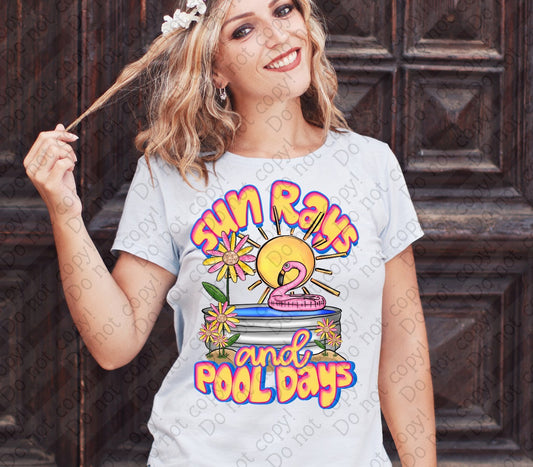 H-198 Sun Rays and Pool Days Tee