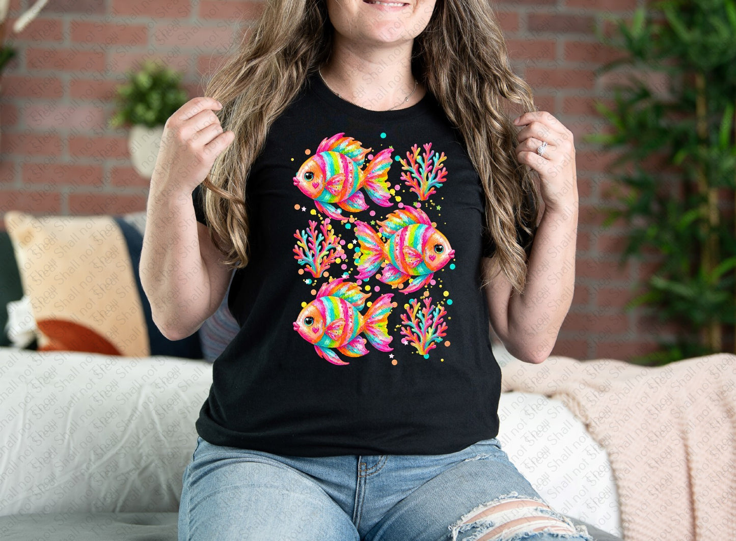 H-214 Tropical Fish tee