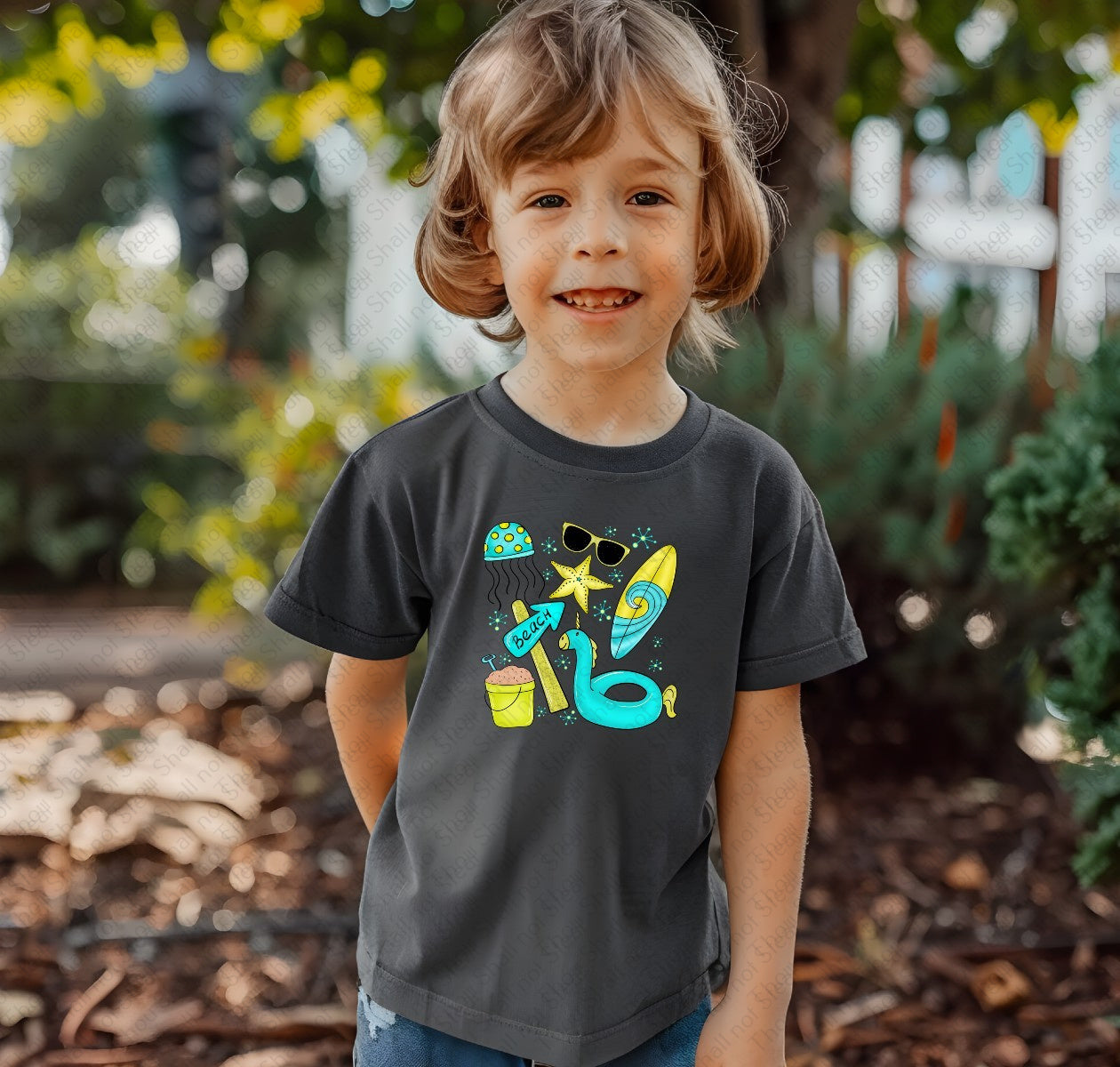 H-224 Summer Collage tee