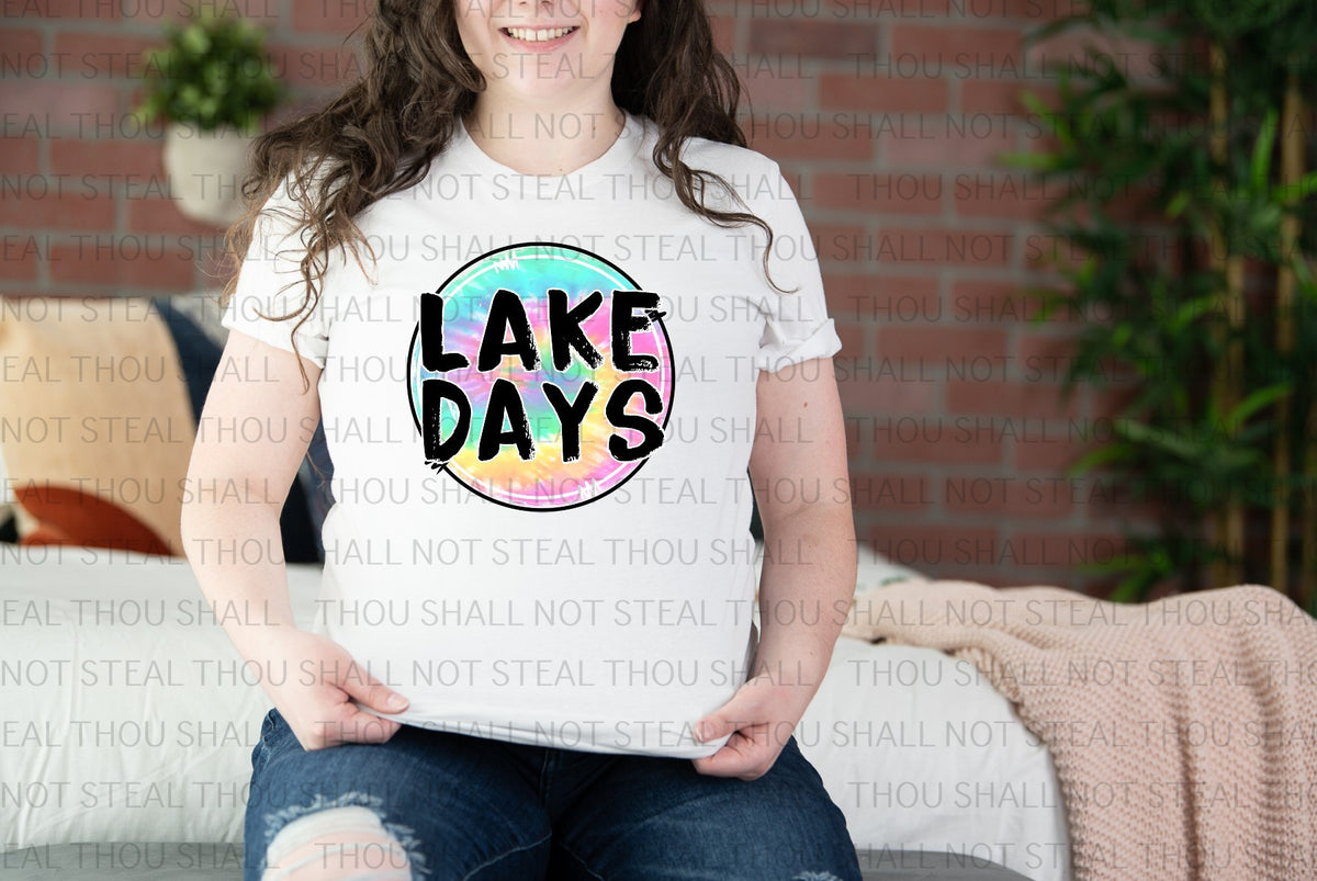 H-237 Lake Days Tie Dye tee