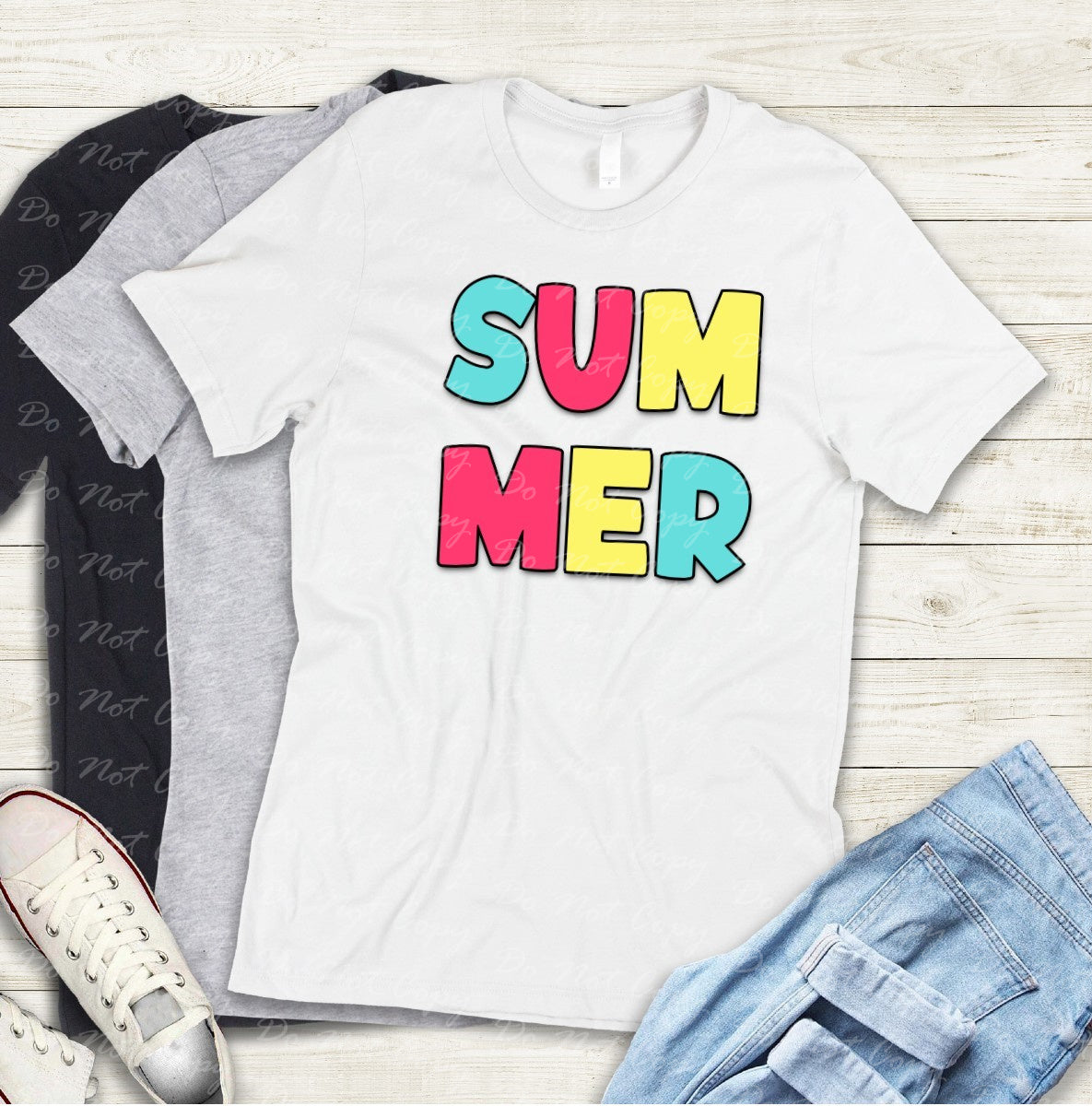 H-28 Color Block Summer Tee