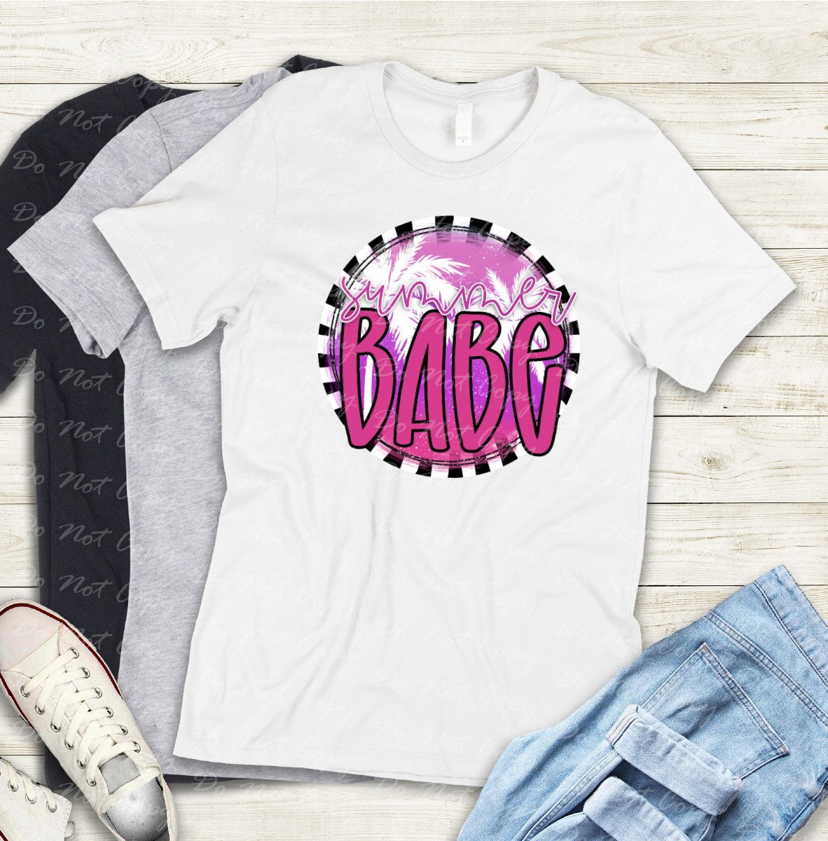 H-38 Pink Summer Babe Tee