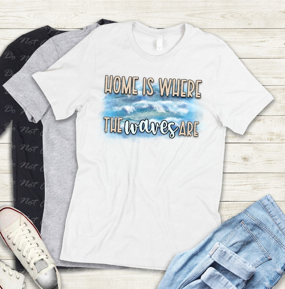 H-39 Home Is Where The Waves Are Tee