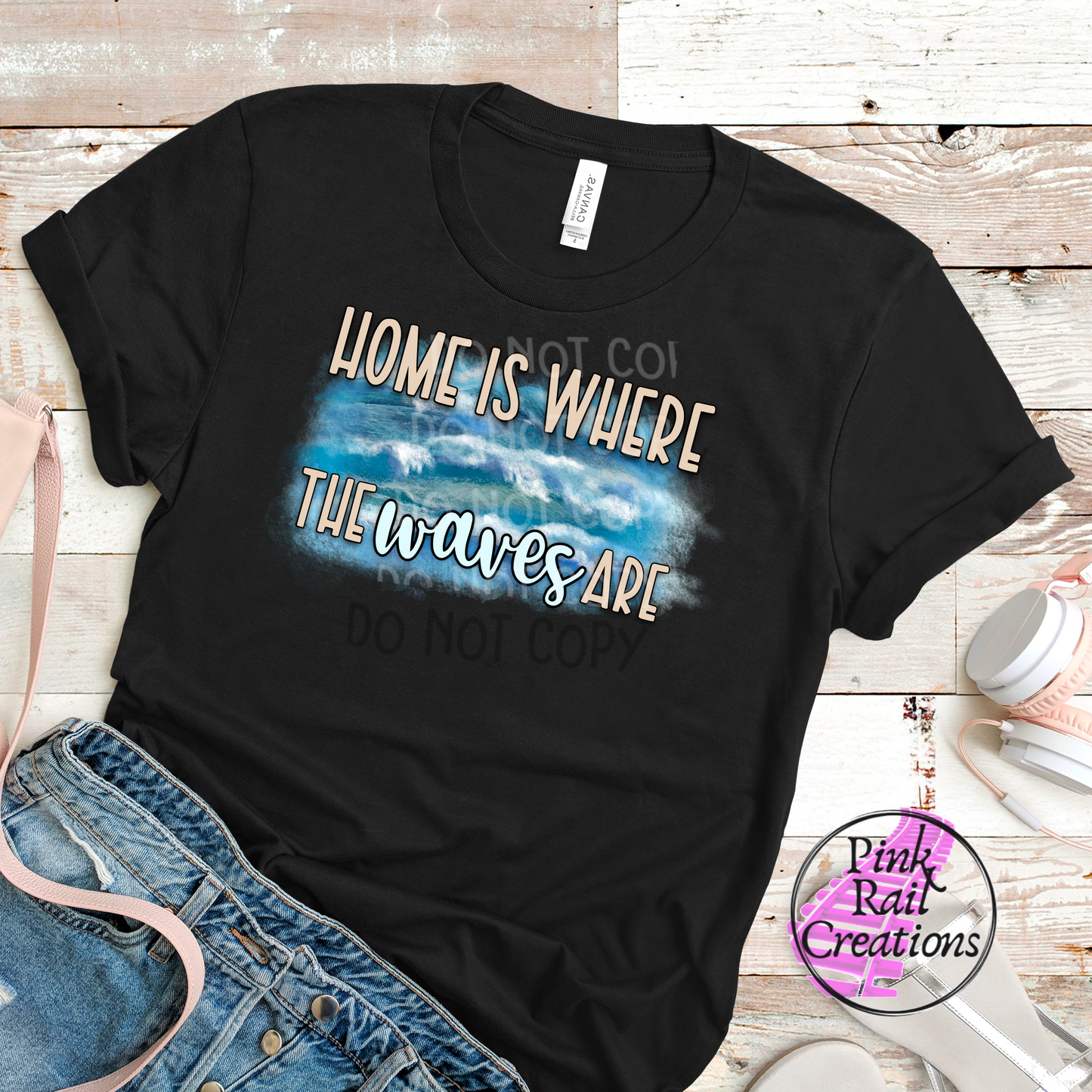 H-39 Home Is Where The Waves Are Completed Tee