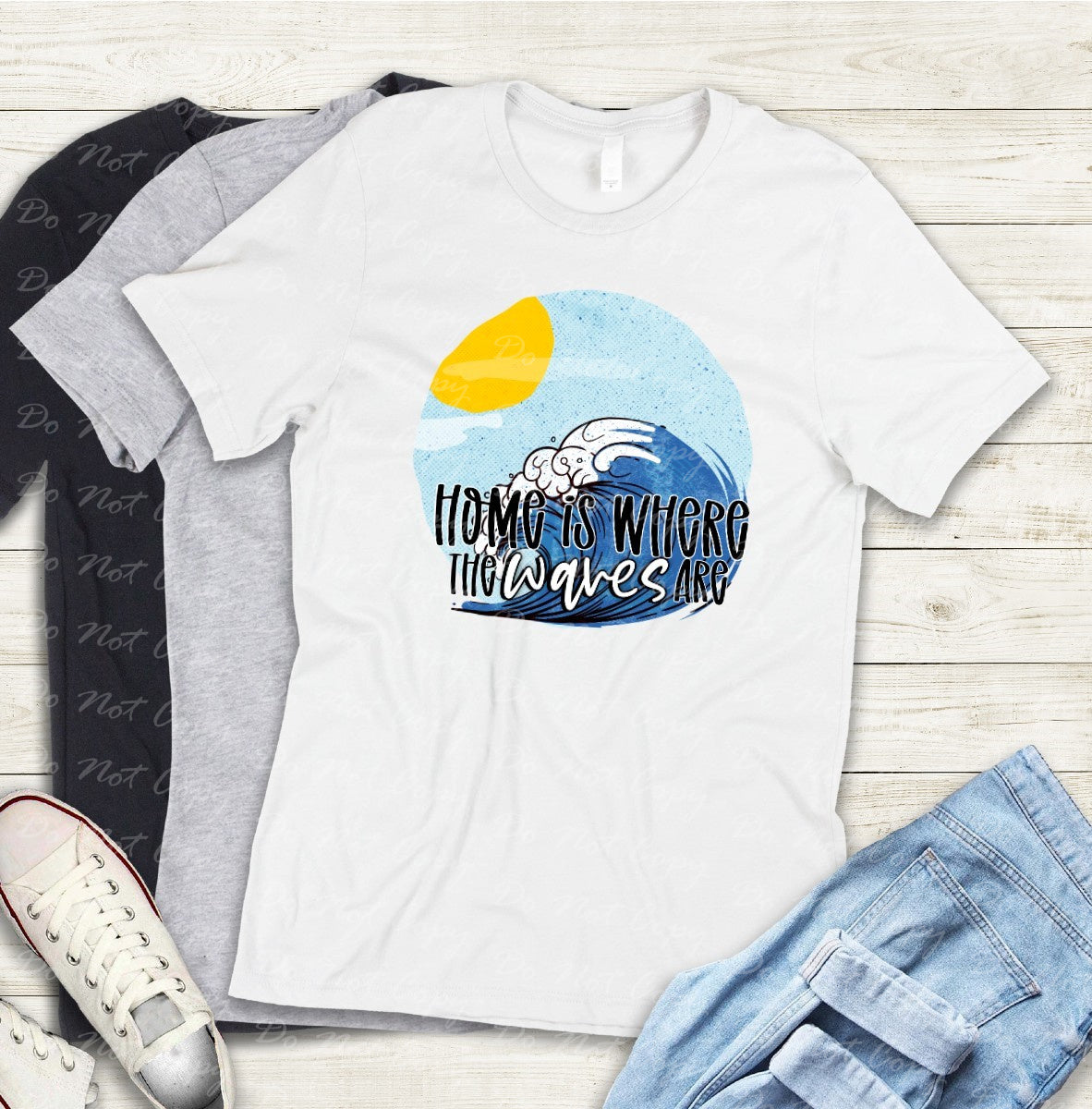 H-40 Home Is Where The Waves Are Tee