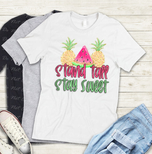H-41 Stand Tall, Stay Sweet Pineapple Tee
