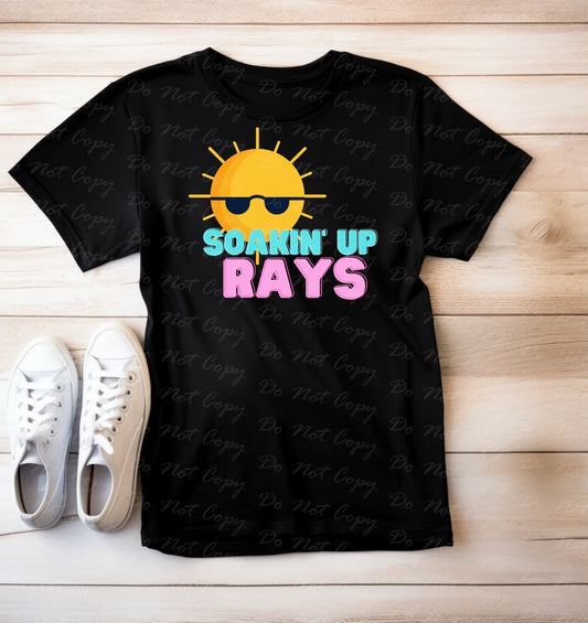 H-55 Soakin Up Rays Pink Tee