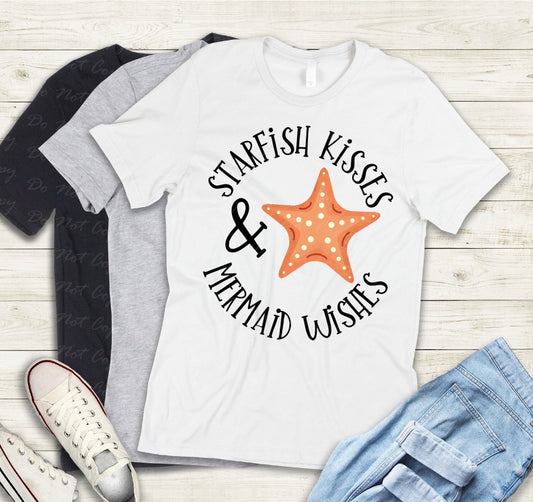 H-57 Starfish Kisses & Mermaid Wishes Tee