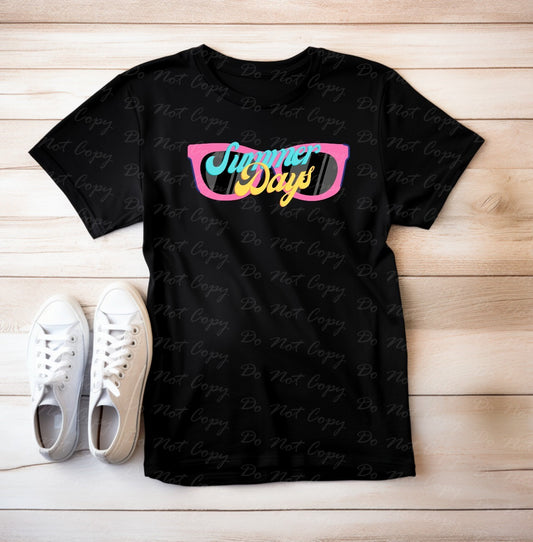 H-59 Summer Days Pink Glasses Tee