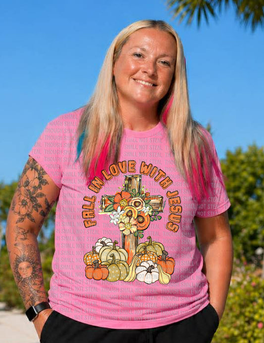 I-111 Fall in Love with Jesus tee