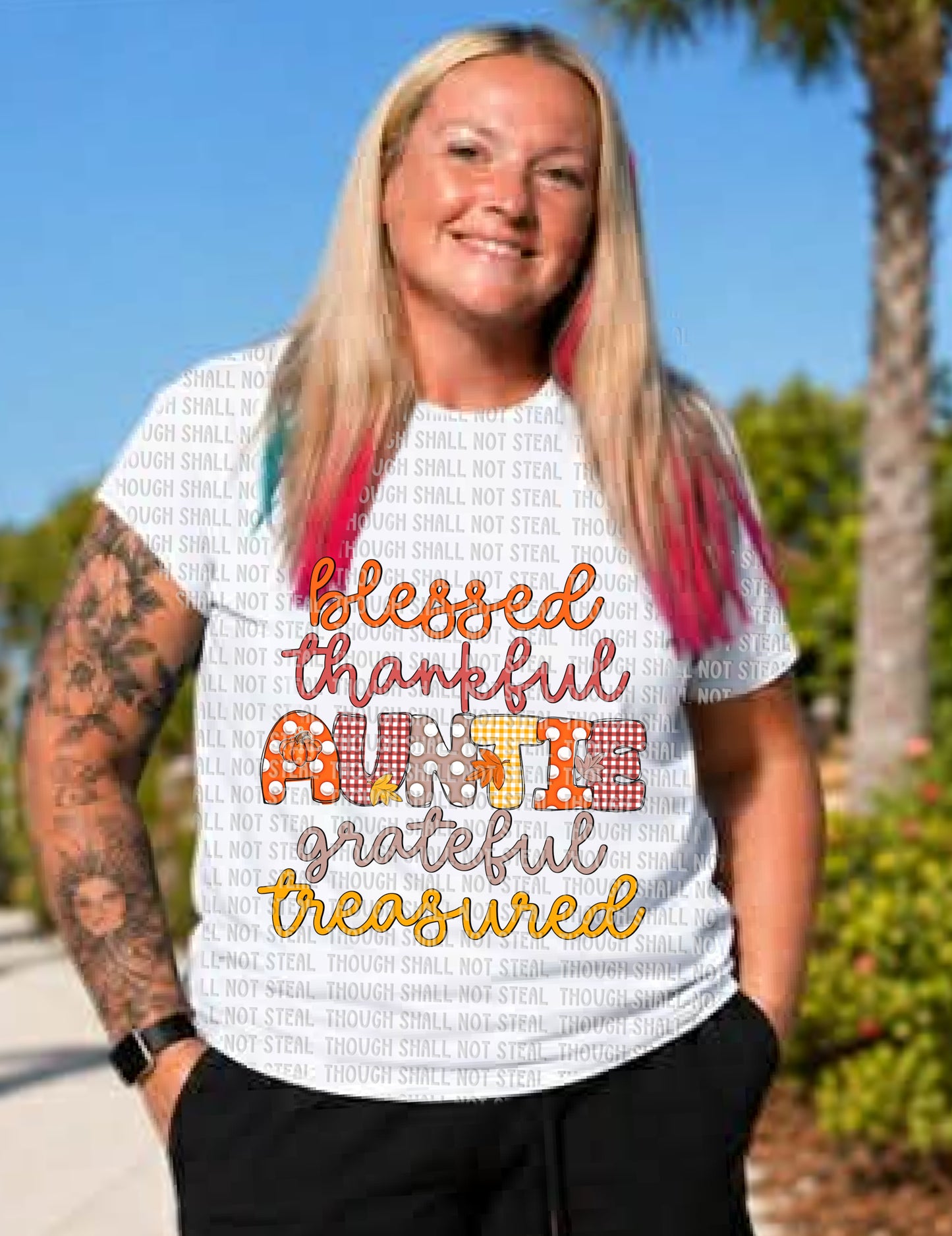I-114 Blessed Thankful Grateful Treasured tee