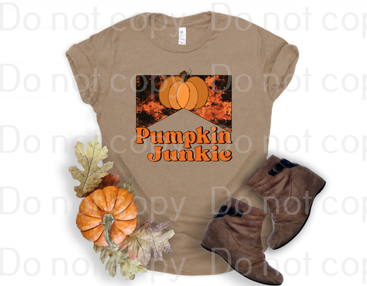 I-13 Pumpkin Junkie fall Completed Tee