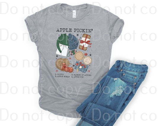 I-15 Apple pickin' chart fall Completed Tee