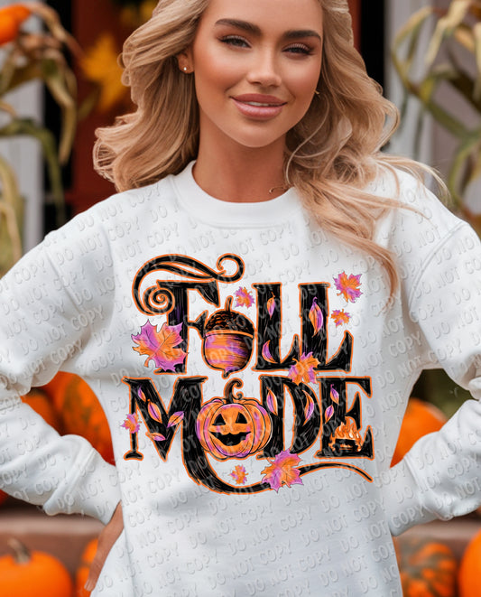 I-74 Fall Mode Purple and Orange Tee