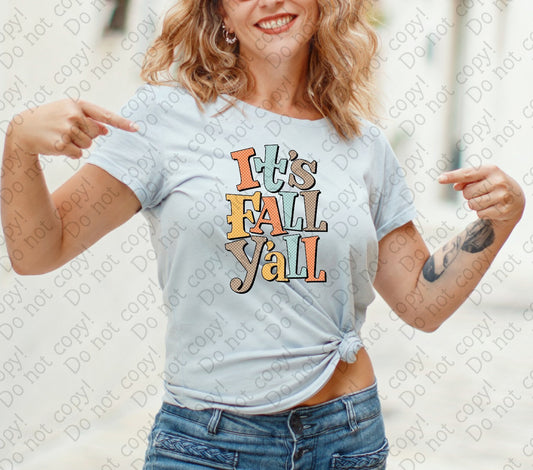 I-88 Checkered It_s Fall Y_all Tee