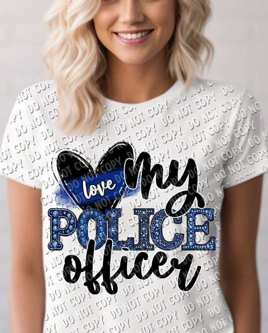 K-37 Love My Police Officer Tee