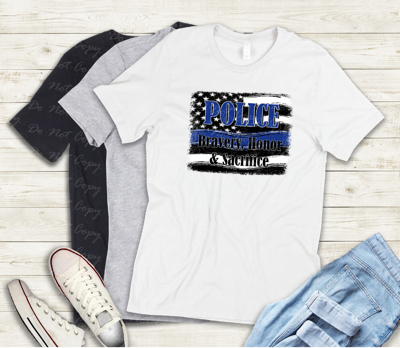 K-52 Police flag tee