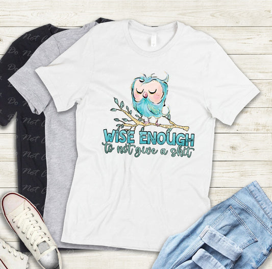 L-06 Wise enough to not give a shit Tee