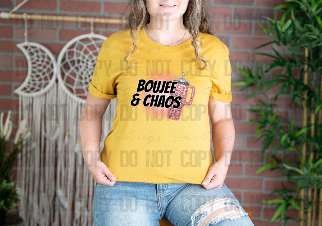 L-150 Boujee & Chaos Glitter Completed Tee