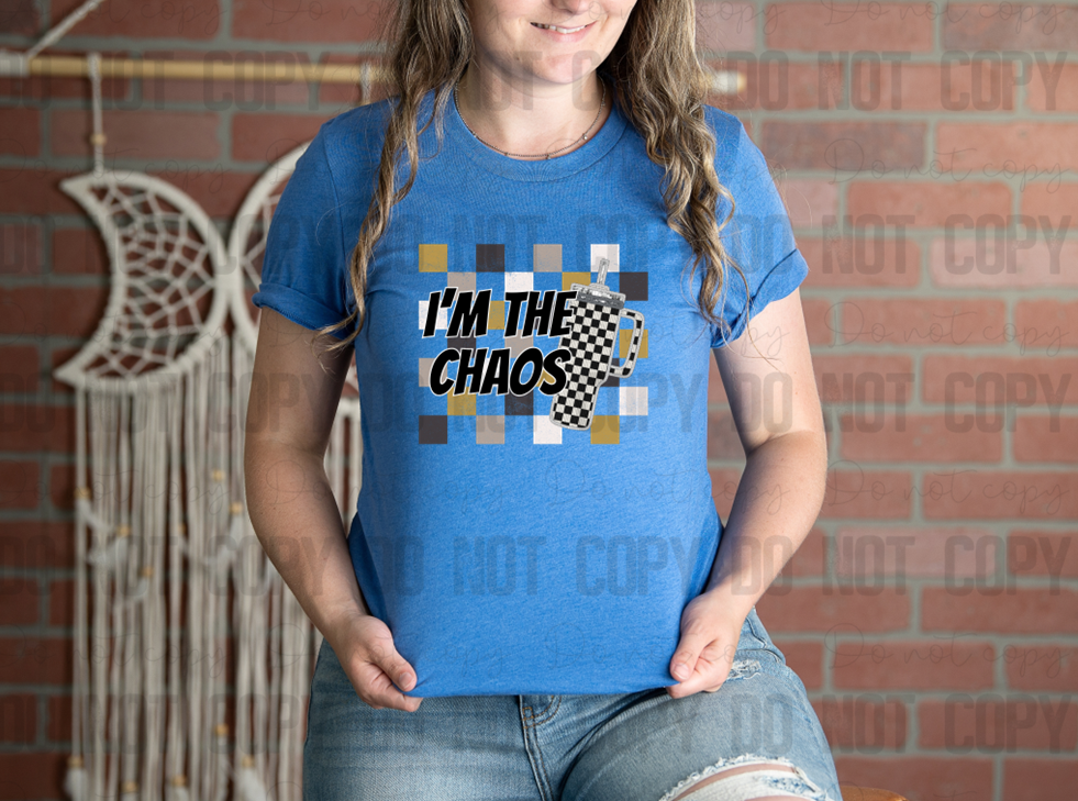 L-157 I'm The Chaos GrayscaleCompleted Tee