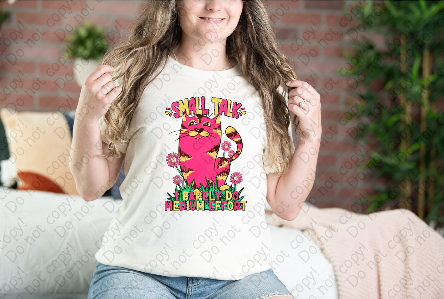 L-235 Small Talk I Barely do Medium Effort tee