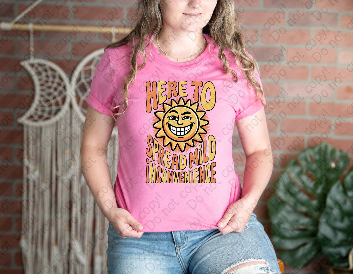 L-250 Here To Spread Mild Inconvenience tee