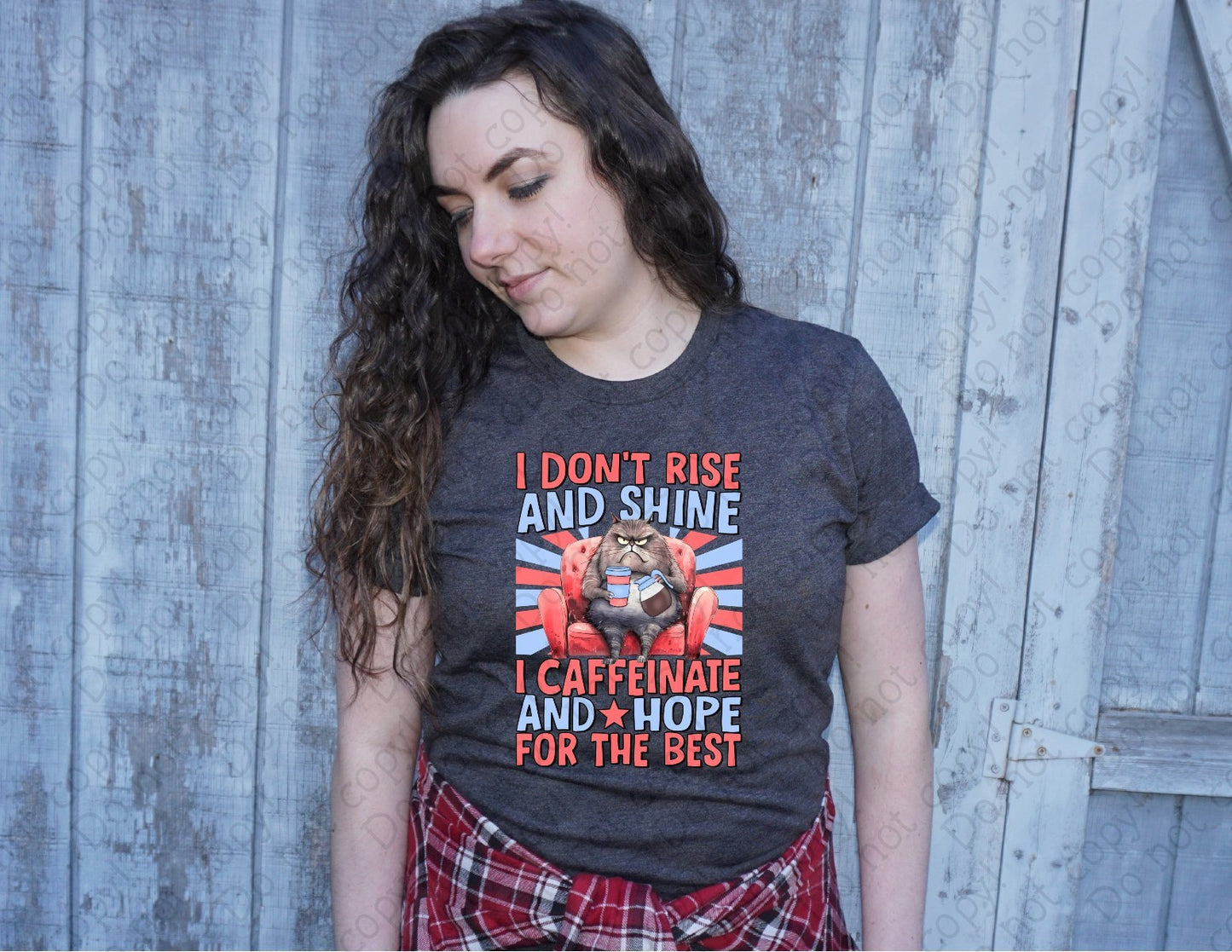 L-255 I Don_t Rise and Shine tee