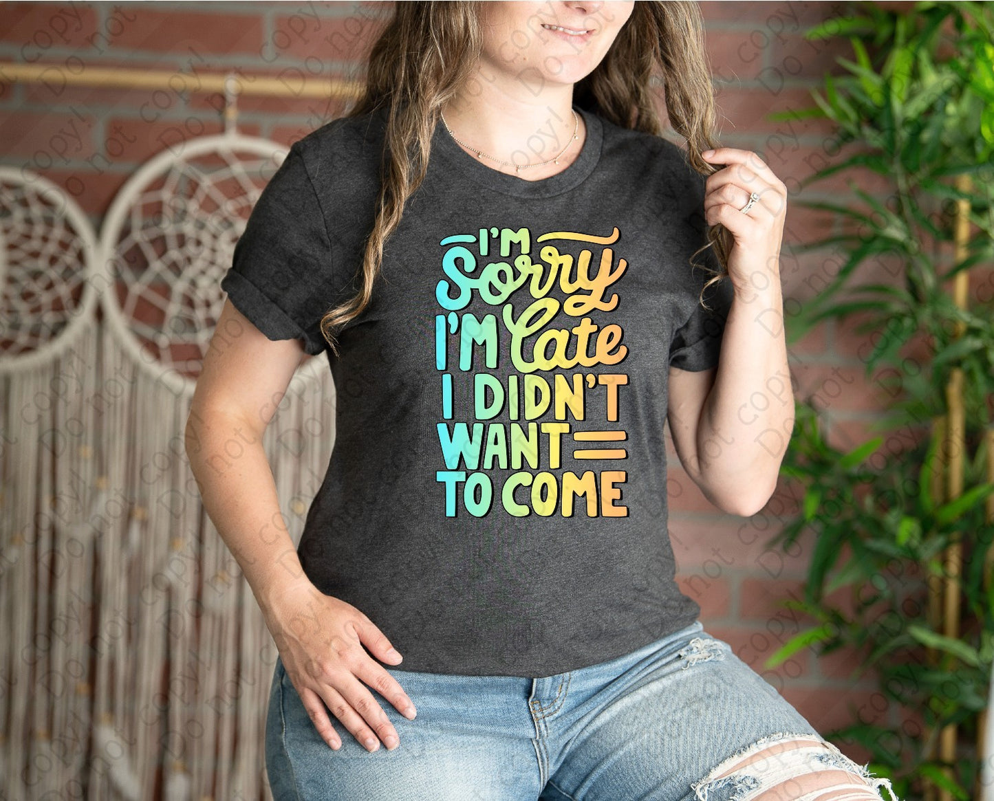 L-262 I_m Sorry I_m Late tee