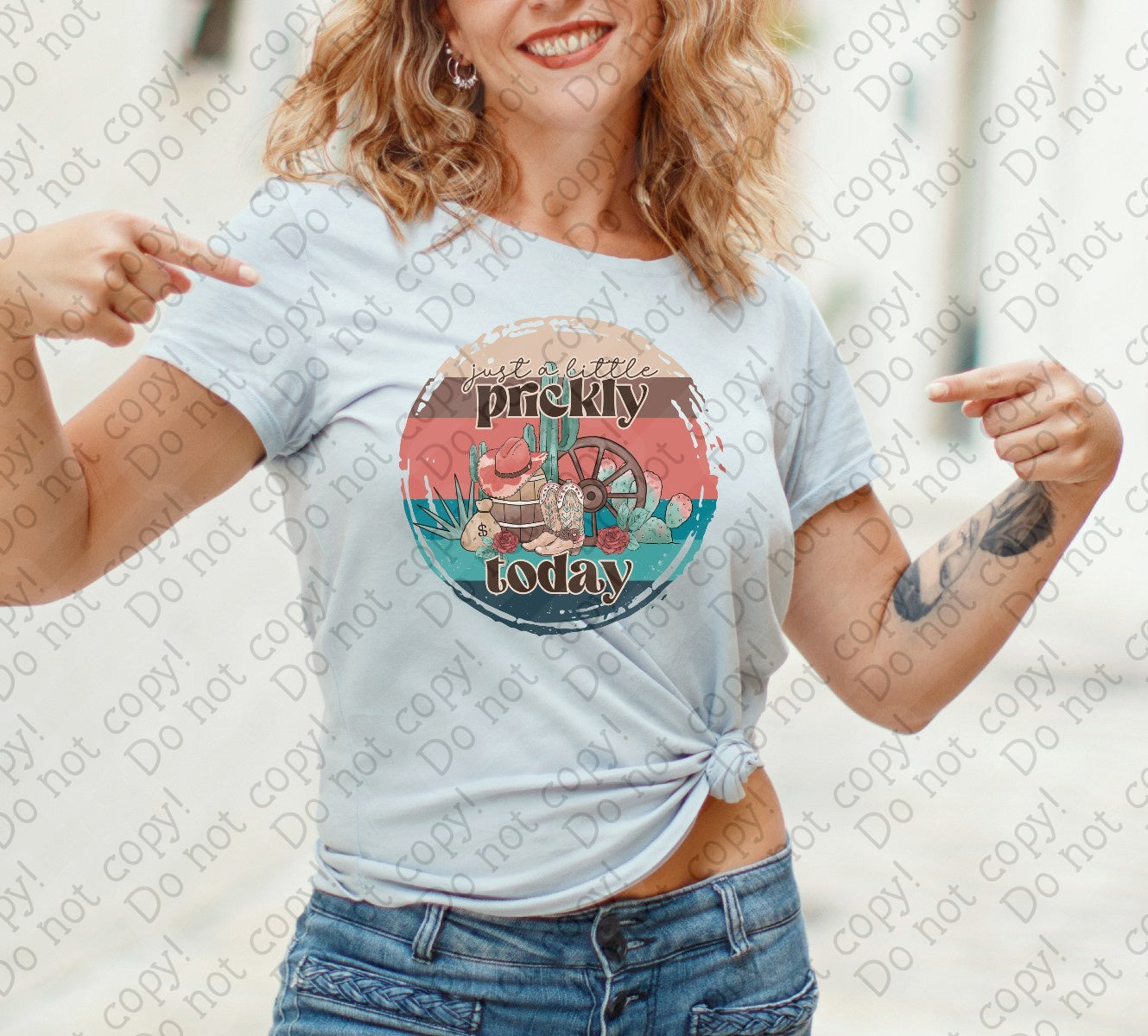 L-293 Just a Little Prickly Today tee