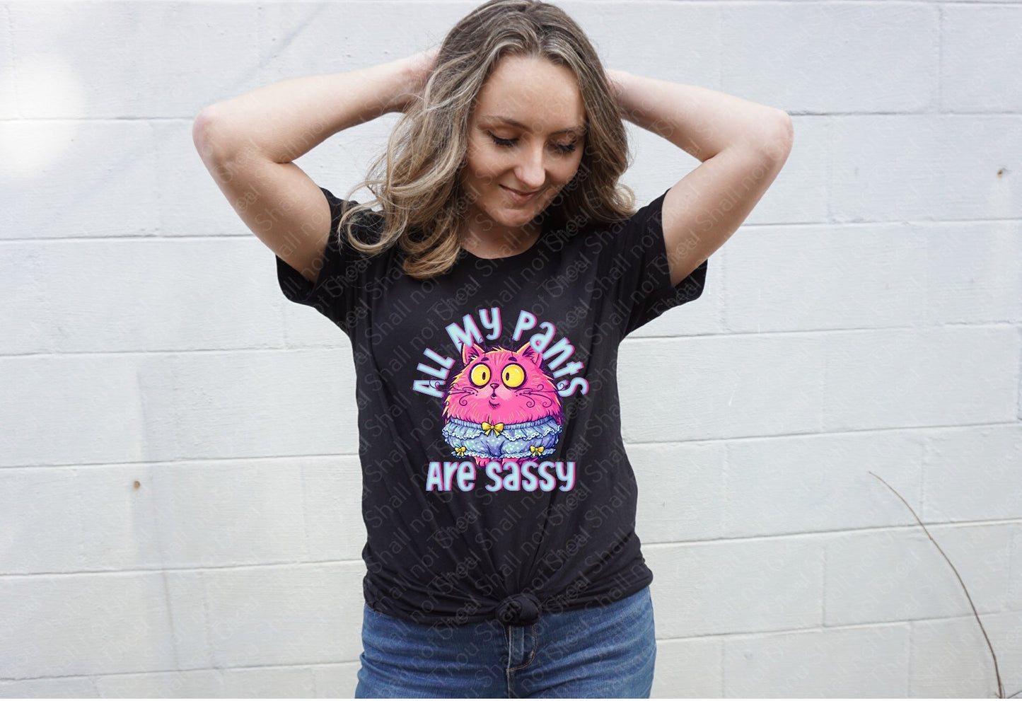 L-323 All My Pants Are Sassy tee