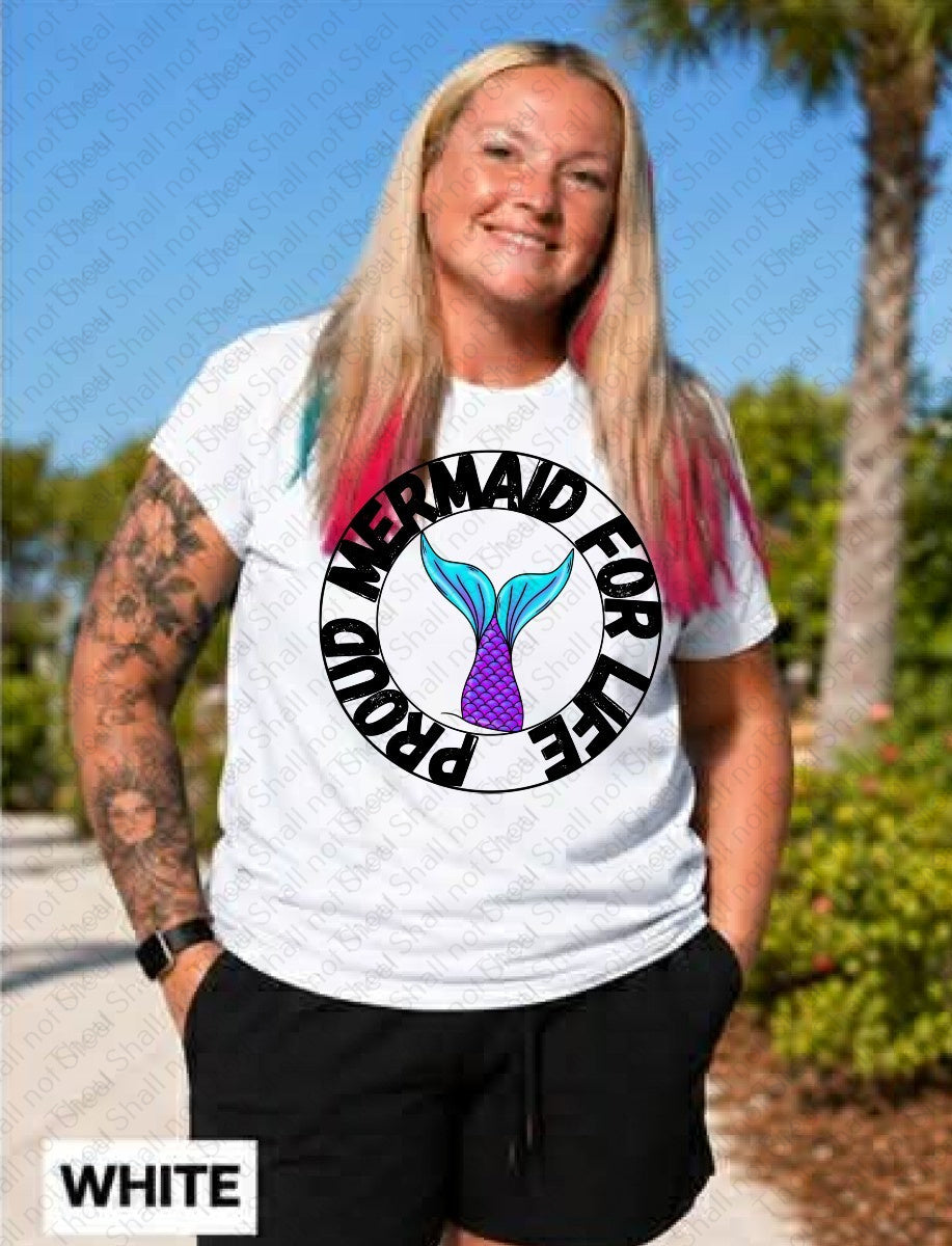 L-343 Proud Mermaid for Life tee
