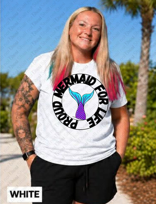 L-343 Proud Mermaid for Life tee