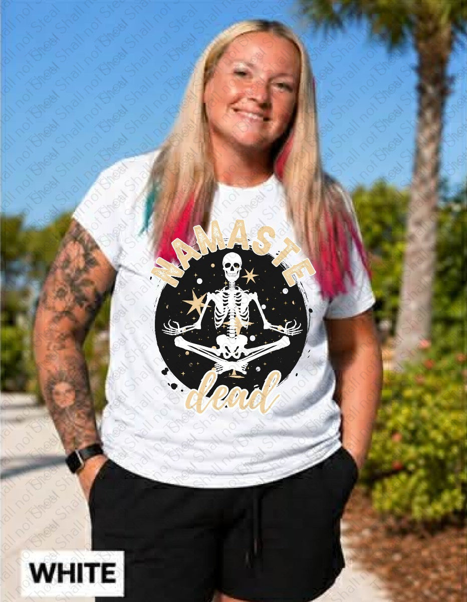 L-348 Namaste Dead tee