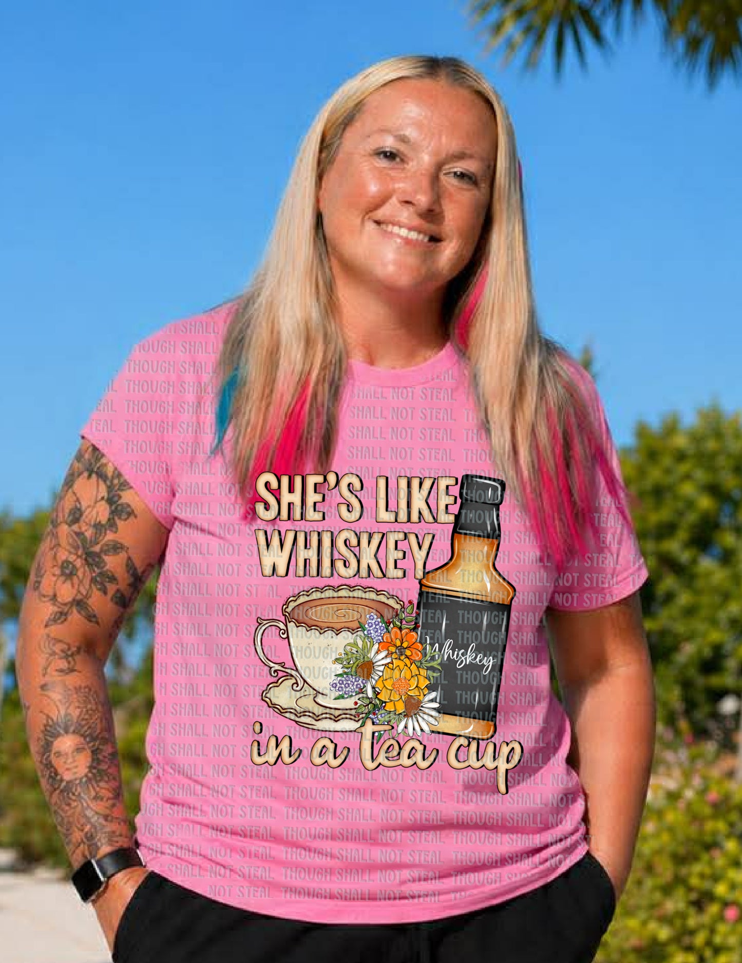 L-357 She_s Like Whiskey in a Tea Cup tee