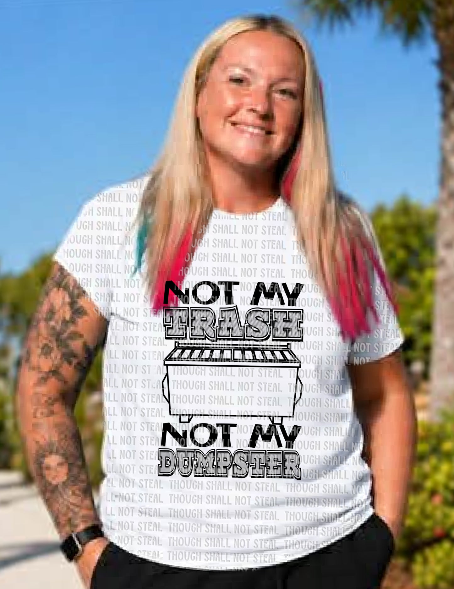 L-362 Not My Trash tee
