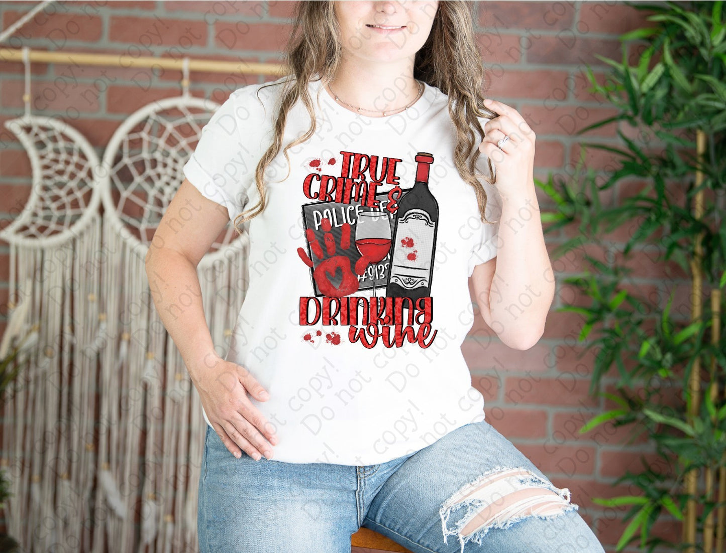 M-14 True Crime and Drinking Wine Tee
