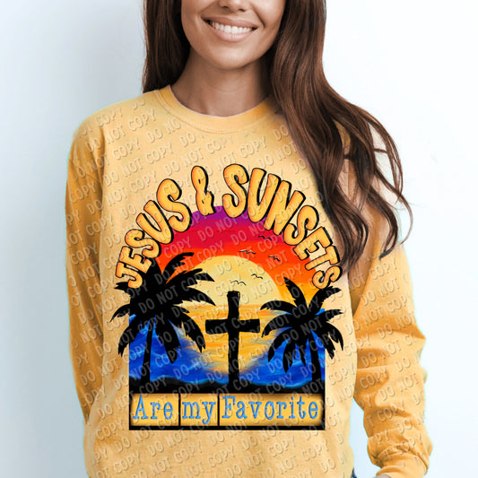 o-24 Jesus & Sunsets completed tee