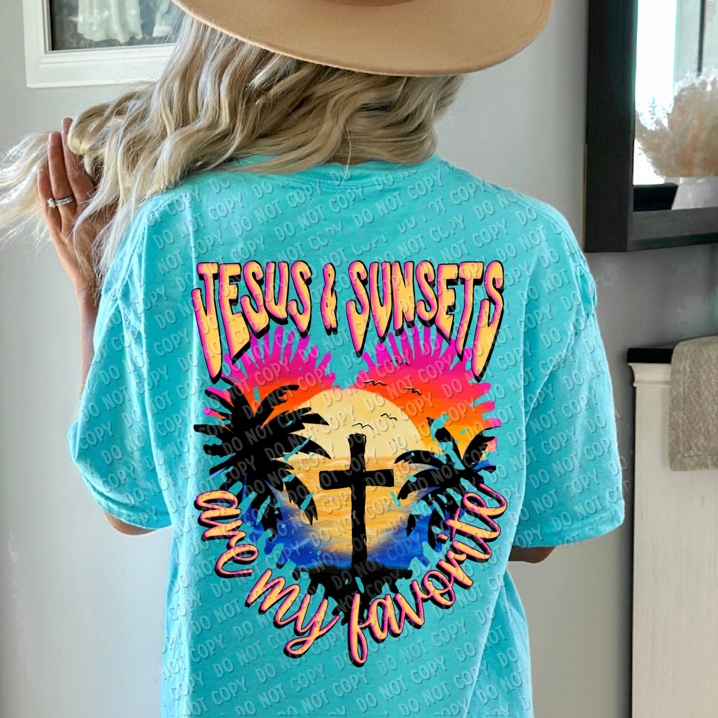 o-23 Jesus & Sunsets completed tee