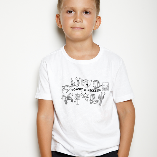 N-13 rowdy & reckless Tee