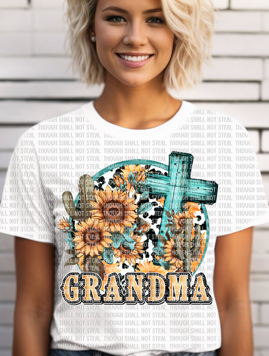 N-42 Western Grandma Completed Tee