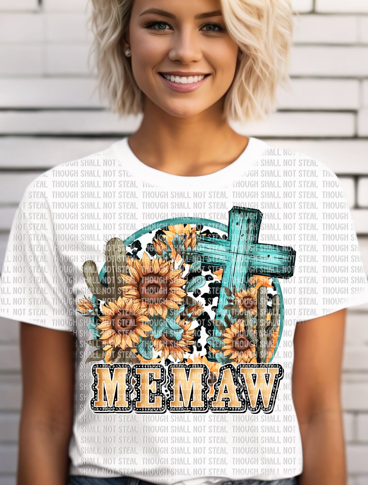 N-45 Western Memaw Completed Tee